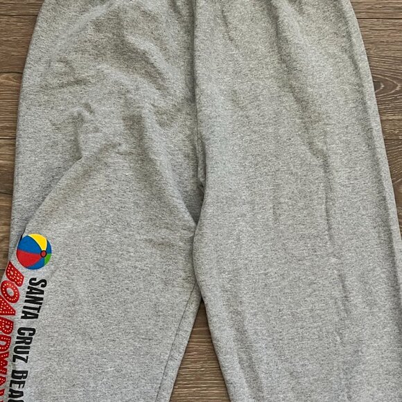SANTA CRUZ BEACH Boardwalk Gray Sweatpants Sweats Size 2XL - Picture 2 of 11